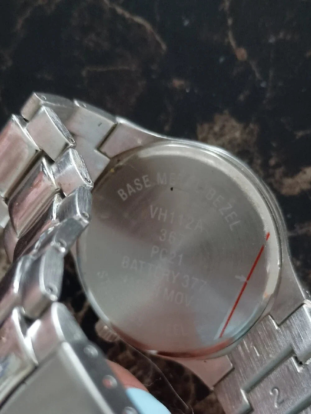 Van Heusen Silver Watch with Blue Dial